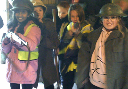 Photos of children at Hawthorne Trenches